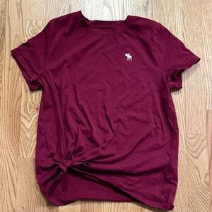 Abercrombie Kids Burgundy Short Sleeve Tee
